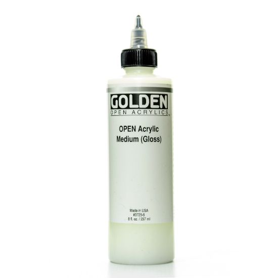 Picture of Golden OPEN Acrylic Mediums, Fluid Medium, Gloss, 8 Oz