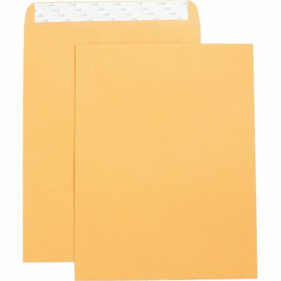 Picture of Business Source Self Adhesive Kraft Catalog Envelopes - Catalog - 10in Width x 13in Length - 28 lb - Self-sealing - Kraft - 250 / Box - Brown Kraft