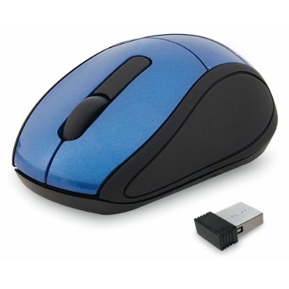 Picture of Verbatim Wireless Mini Travel Mouse, Blue