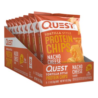 Picture of Quest Nacho Protein Tortilla Chips, 1.1 Oz, Pack Of 8 Bags