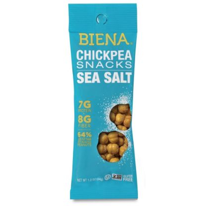 Picture of Biena Sea Salt Chickpea Snacks, 1.2 Oz Bags, 10 Bags Per Pack, Case Of 2 Packs