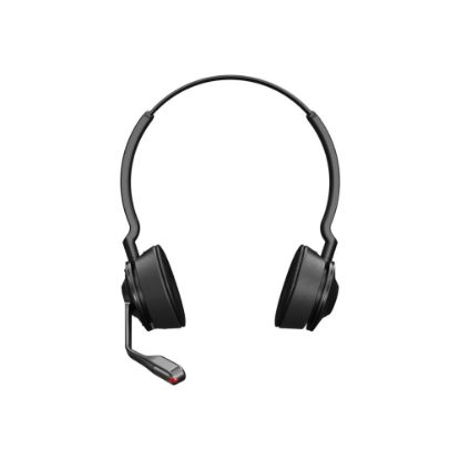 Picture of Jabra Engage 55 Headset - Stereo - USB Type A - Wireless - DECT - 492.1 ft - 40 Hz - 16 kHz - On-ear - Binaural - Open - Noise Cancelling, Uni-directional, MEMS Technology Microphone - Black