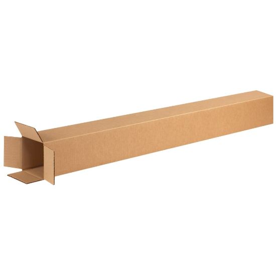 Picture of Partners Brand Tall Corrugated Boxes, 4in x 4in x 72in, Kraft, Pack Of 15