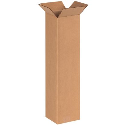 Picture of Partners Brand Tall Corrugated Boxes, 6in x 6in x 24in, Kraft, Pack Of 25