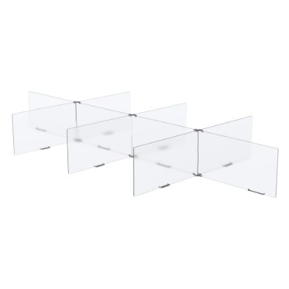 Picture of MARVEL 8-Way Table Divider, Clear/Silver