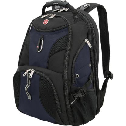 Picture of Swissgear Scansmart Backpack - Blue Fits Up To 17In Laptop Tsa Blk