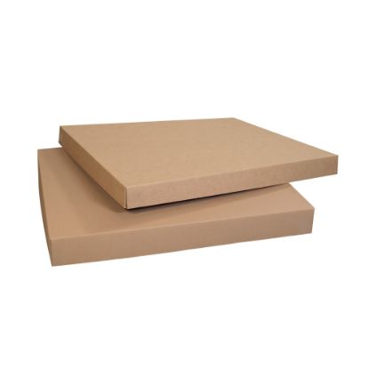 Picture of Partners Brand Bulk Cargo Boxes, 48in x 40in x 5in, Kraft, Pack Of 5 Lids