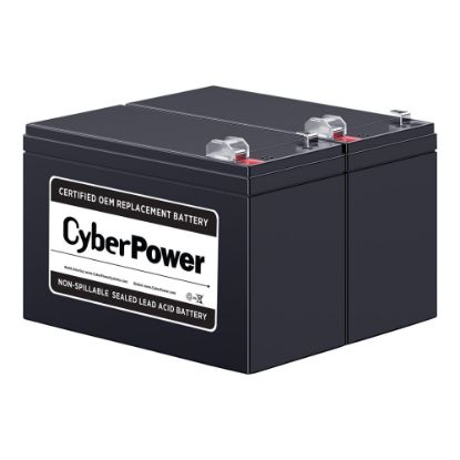 Picture of CyberPower RB1290X2 - UPS battery - 2 x battery - lead acid - 9 Ah - for Intelligent LCD BRG1350, BRG1500, CP1350, CP1500, LX1500; Intelligent PFC LCD CP1500