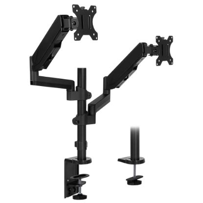 Picture of Mount-It! MI-4762 Dual-Monitor Arm Desk Mount, 17inH x 10inW x 4.3inD, Black