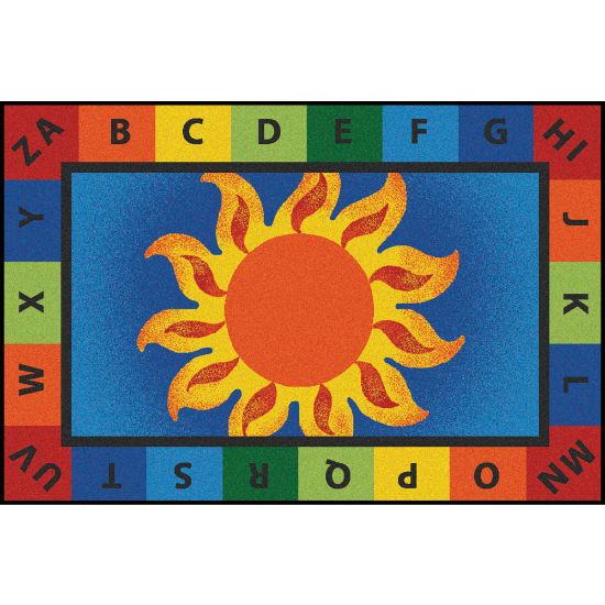 Picture of Carpets for Kids KID$Value Rugs Alphabet Sunny Day Activity Rug, 4ft x 6ft , Multicolor