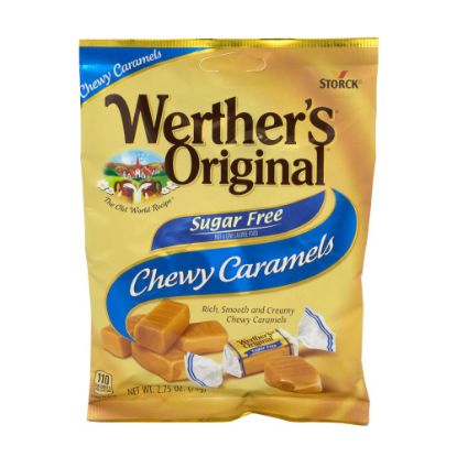 Picture of Werthers Original Chewy Sugar-Free Caramels, 2.75 Oz, Pack Of 3 Bags