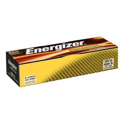 Picture of Energizer Industrial Alkaline 9-Volt Batteries, Pack Of 12