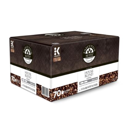 Picture of Executive Suite Coffee Single-Serve Coffee K-Cup Pods, House Blend, Carton Of 70