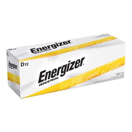 Picture of Energizer Industrial D Alkaline Batteries, Pack Of 12