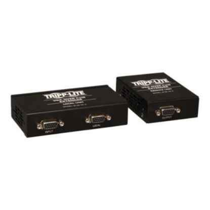 Picture of Tripp Lite VGA over Cat5/Cat6 Video Extender Kit Transmitter/Receiver EDID 1000ft - 1 Input Device - 2 Output Device - 1000 ft Range - 2 x Network (RJ-45) - 1 x VGA In - 2 x VGA Out - 1920 x 1440 - Twisted Pair - Category 6 - Wall Mountable