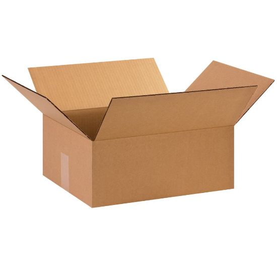 Picture of Partners Brand Corrugated Boxes, 15in x 12in x 6in, Kraft, Pack Of 25