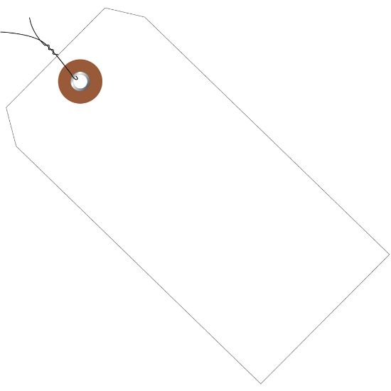 Picture of Partners Brand Prewired Plastic Shipping Tags, 6 1/4in x 3 1/8in, White, Case Of 100