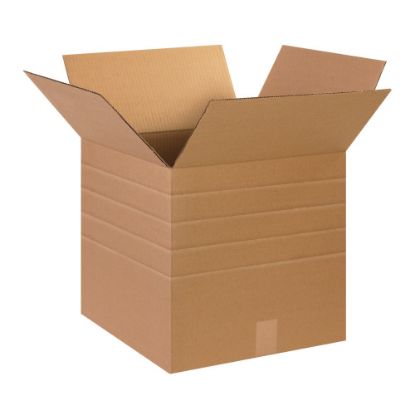 Picture of Partners Brand Multi-Depth Corrugated Boxes, 15in x 15in x 15in, Kraft, Pack Of 25