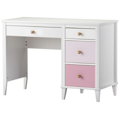 Picture of Ameriwood Home Monarch Hill Poppy 42inW Kids Computer Desk, White/Pink