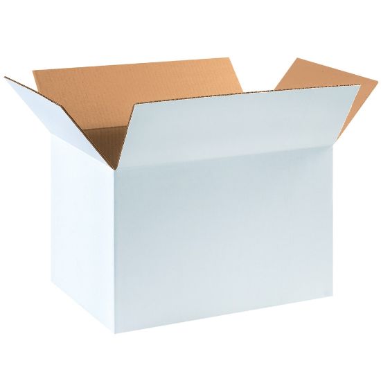 Picture of Partners Brand White Corrugated Boxes, 18in x 12in x 12in, Pack Of 25