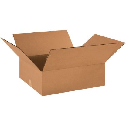 Picture of Partners Brand Flat Corrugated Boxes, 18in x 16in x 6in, Kraft, Pack Of 25