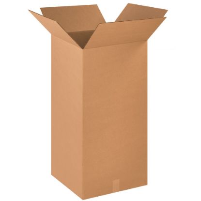 Picture of Partners Brand Tall Corrugated Boxes, 18in x 18in x 36in, Kraft, Pack Of 10