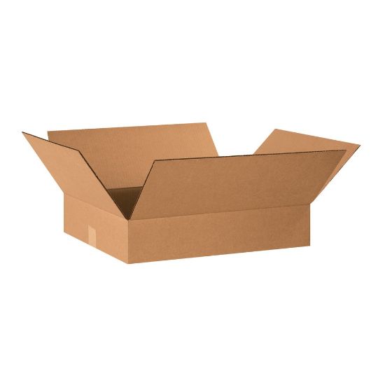 Picture of Partners Brand Flat Corrugated Boxes, 20in x 16in x 4in, Kraft, Pack Of 25