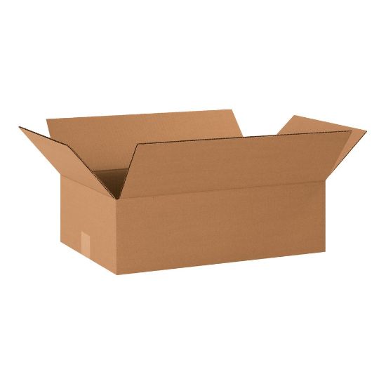 Picture of Partners Brand Flat Corrugated Boxes, 20in x 12in x 6in, Kraft, Pack Of 25