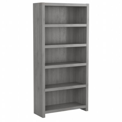 Picture of Bush Business Furniture Echo 66inH 5-Shelf Bookcase, Modern Gray, Standard Delivery