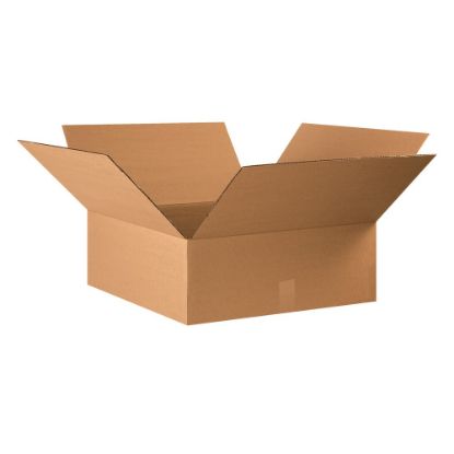 Picture of Partners Brand Flat Corrugated Boxes, 22in x 22in x 8in, Kraft, Pack Of 15