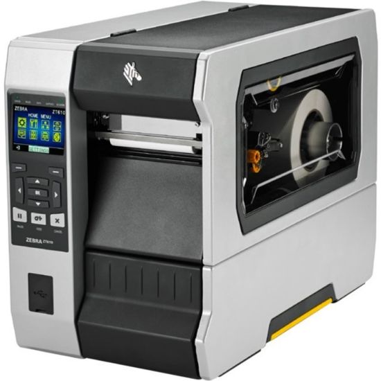 Picture of Zebra ZT610 Industrial Direct Thermal/Thermal Transfer Printer - Monochrome - Label Print - USB - Serial - Bluetooth - 12.50 ft Print Length - 4.09in Print Width - 14.02 in/s Mono - 203 dpi - 4.49in Label Width