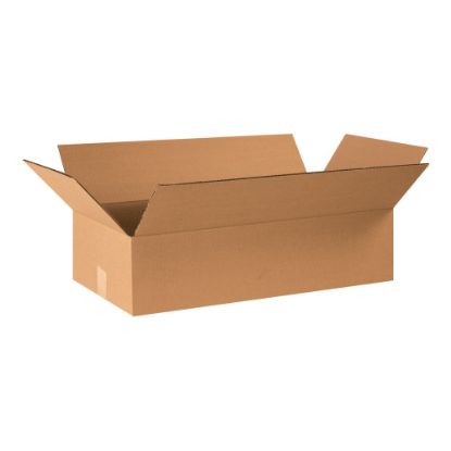 Picture of Partners Brand Flat Corrugated Boxes, 24in x 12in x 6in, Kraft, Pack Of 20