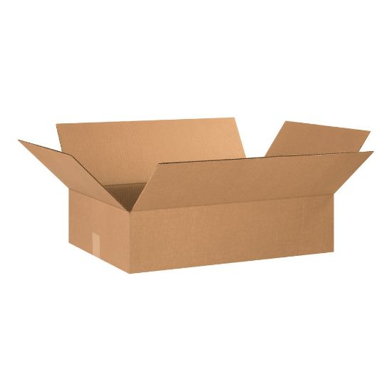 Picture of Partners Brand Flat Corrugated Boxes, 24in x 16in x 6in, Kraft, Pack Of 20