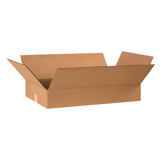 Picture of Partners Brand Flat Corrugated Boxes, 24in x 14in x 4in, Kraft, Pack Of 25