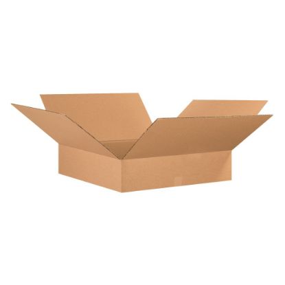 Picture of Partners Brand Flat Corrugated Boxes, 26in x 26in x 6in, Kraft, Pack Of 10