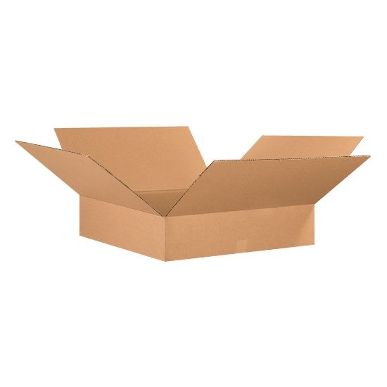 Picture of Partners Brand Flat Corrugated Boxes, 26in x 26in x 6in, Kraft, Pack Of 10