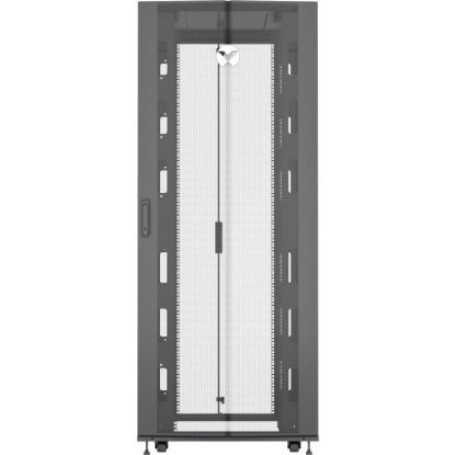 Picture of Vertiv VR Rack - 48U Server Rack Enclosure| 600x1200mm| 19-inch Cabinet (VR3307) - 2265x600x1200mm (HxWxD)| 77% perforated doors| Sides| Casters