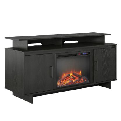 Picture of Ameriwood Home Merritt Avenue Electric Fireplace TV Console For 74in TVs, Black