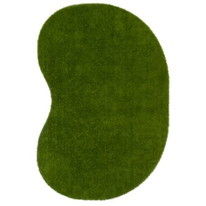 Picture of Joy Carpets Kid Essentials Artificial Grass Jellybean Area Rug, GreenSpace, 6ft x 9ft, Green