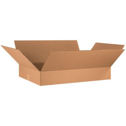 Picture of Partners Brand Flat Corrugated Boxes, 36in x 24in x 6in, Kraft, Pack Of 10