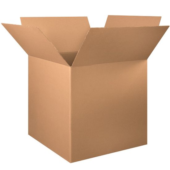 Picture of Partners Brand Corrugated Cube Boxes, 34inL x 34inW x 34inH, Kraft, Pack Of 5