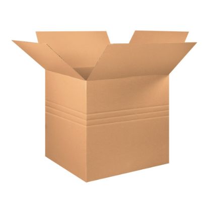 Picture of Partners Brand Multi-Depth Corrugated Boxes, 36in x 36in x 36in, Kraft, Pack Of 5