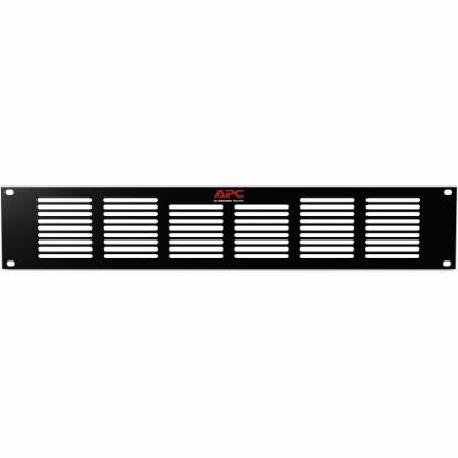 Picture of APC by Schneider Electric NetShelter 2U Vent Panel for 2U Rack Fan Panel (ACF600) - Black - 2U Rack Height - 3.5in Height - 16.6in Width - 29in Depth