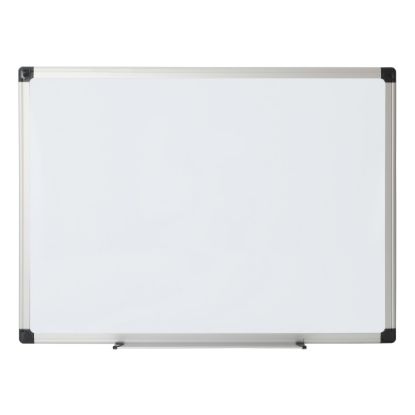 Picture of Office Depot Brand Non-Magnetic Melamine Dry-Erase Whiteboard, 36in x 48in, Aluminum Frame With Silver Finish