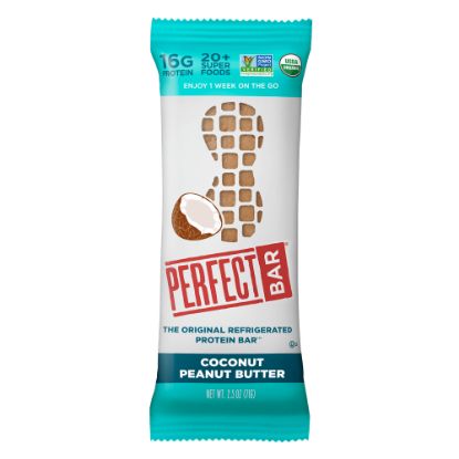 Picture of Perfect Bar Protein Bars, Coconut Peanut Butter, 2.3 Oz, Pack Of 16 Bars