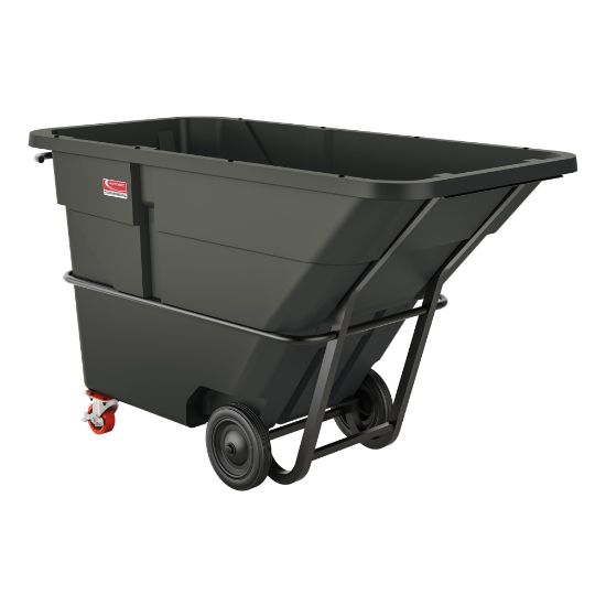 Picture of Suncast Commercial Tilt Truck, Standard Duty, 1.5 Cu Yd., 47-15/16inH x 41-1/4inW x 85-7/8inD, Black