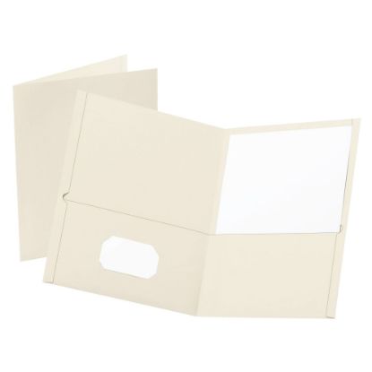 Picture of Oxford Twin-Pocket Portfolios, 8 1/2in x 11in, White, Pack Of 25