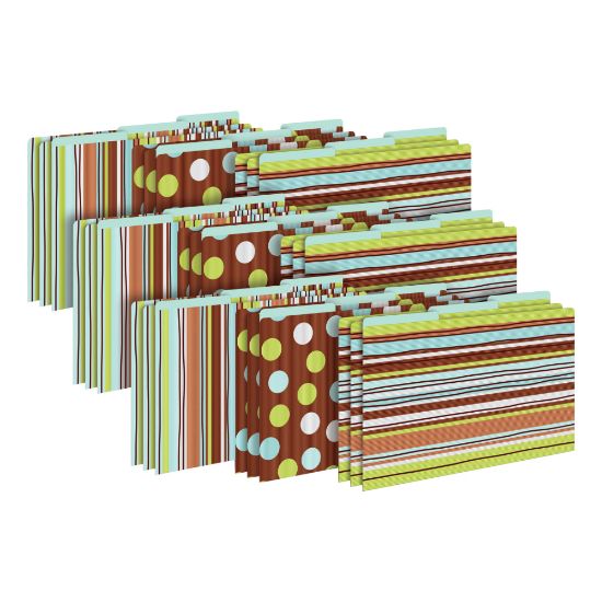 Picture of Barker Creek Tab File Folders, Legal Size, Ribbon By The Yard, Pack Of 27 Folders