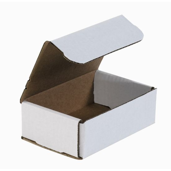 Picture of Partners Brand White Corrugated Mailers, 6in x 4in x 2in, Pack Of 50