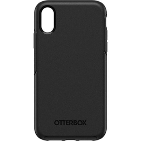 Picture of OtterBox iPhone XR Symmetry Series Case - For Apple iPhone XR Smartphone - Black - Drop Resistant - Synthetic Rubber, Polycarbonate - 1 Pack - Retail